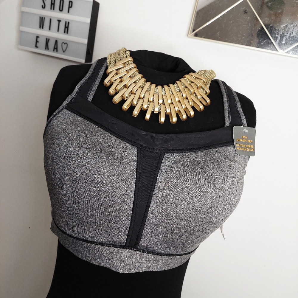Grey sports bra